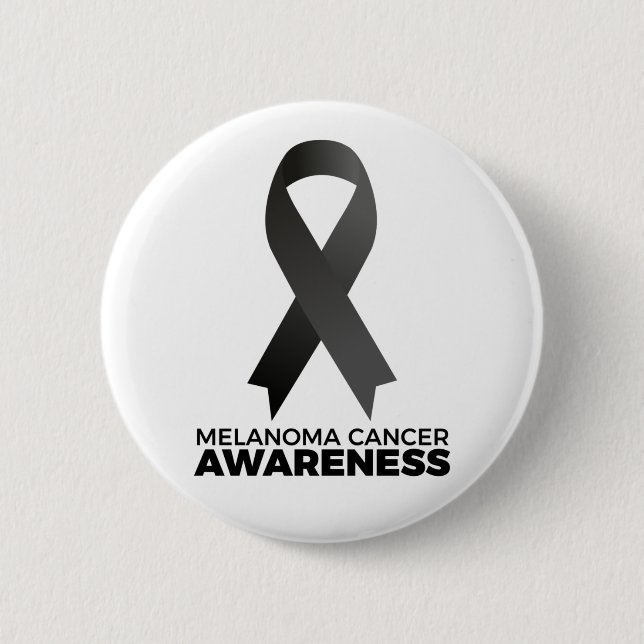 Melanoma Cancer Awareness 6 Cm Round Badge (Front)