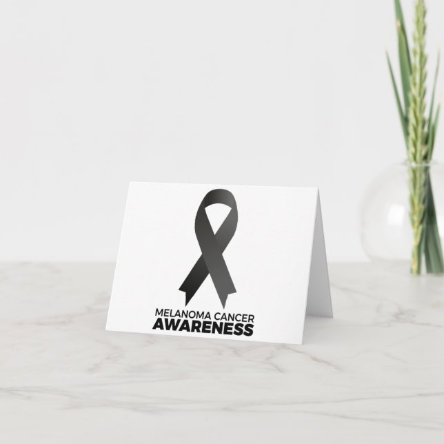 Melanoma Cancer Awareness Thank You Card (Front)