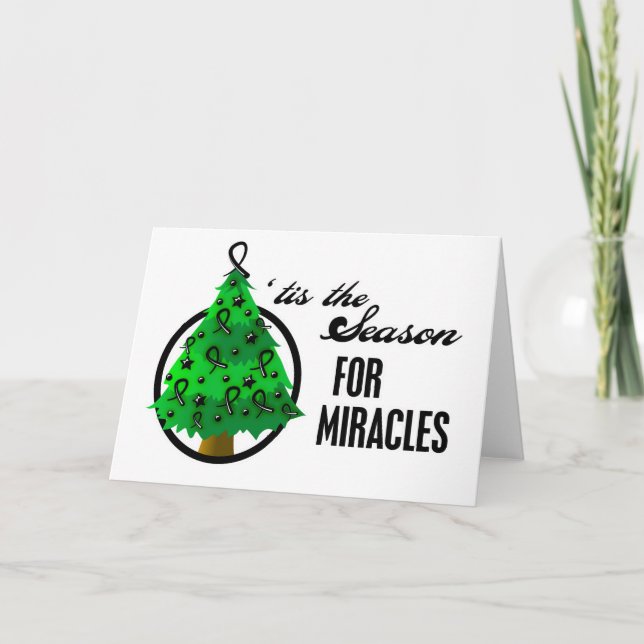 Melanoma Christmas Miracles Holiday Card (Front)