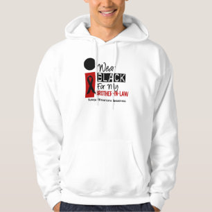 Melanoma I Wear Black For My Brother-In-Law 9 Hoodie