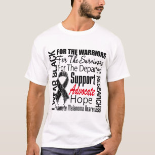 Melanoma I Wear Black Ribbon TRIBUTE T-Shirt