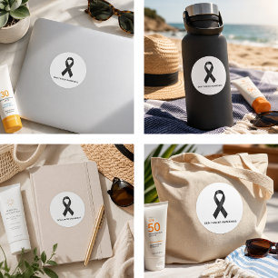 Melanoma Skin Cancer Awareness  Classic Round Sticker