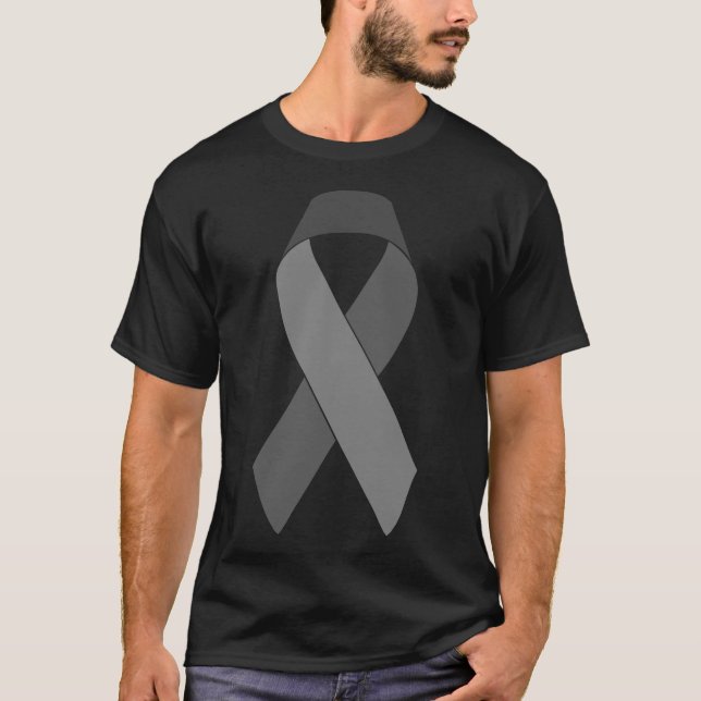 Melanoma Skin Cancer Black Ribbon Hope Support Ant T-Shirt (Front)