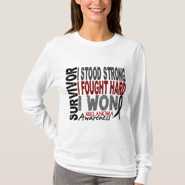 Melanoma Survivor 4 T-Shirt (Front)
