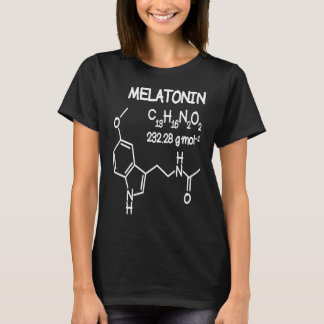 Melatonin Molecule Structure T Shirt Funny Sleep M