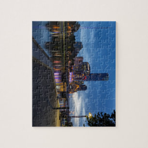 Melboure Cityscape at Night Jigsaw Puzzle