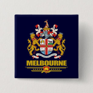 Melbourne 15 Cm Square Badge