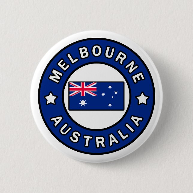 Melbourne Australia 6 Cm Round Badge (Front)