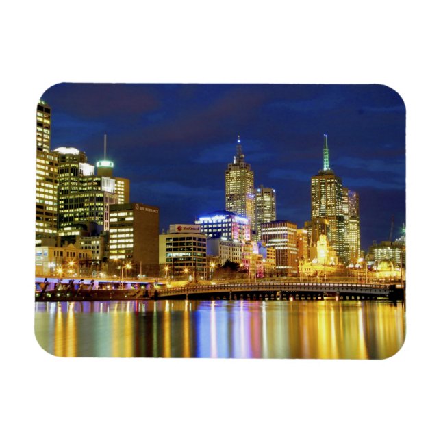 Melbourne, Australia. A nighttime view of the 2 Magnet (Horizontal)