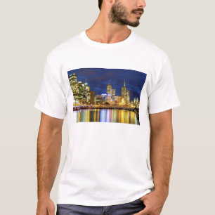 Melbourne, Australia. A nighttime view of the 2 T-Shirt