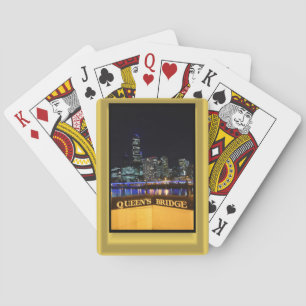 Melbourne Australia CBD Night Lights Playing Cards
