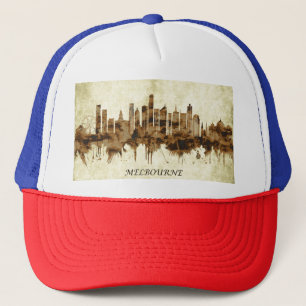 Melbourne Australia Cityscape Trucker Hat