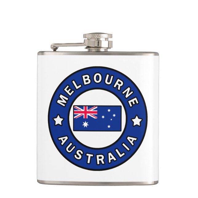 Melbourne Australia Hip Flask (Front)