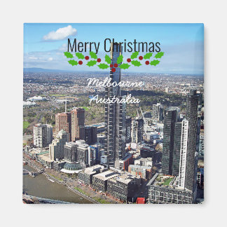 Melbourne Australia holiday greetings Magnet