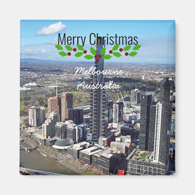 Melbourne Australia holiday greetings Magnet (Front)