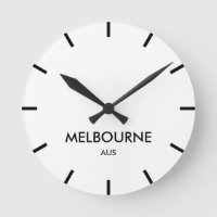 Melbourne Australia minimalist time zone