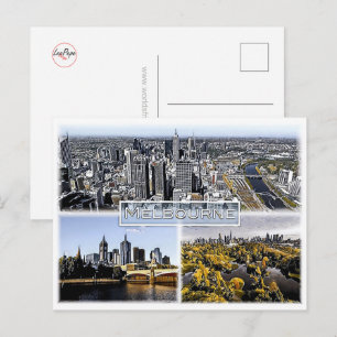 Melbourne - Australia - Mosaic - Postcard