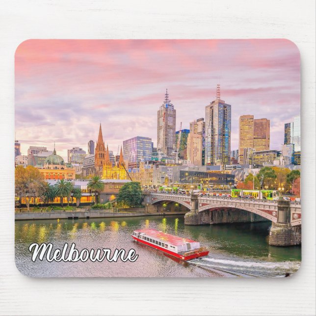 Melbourne, Australia Mouse Mat (Front)