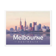 Melbourne Australia Pastel Travel Design