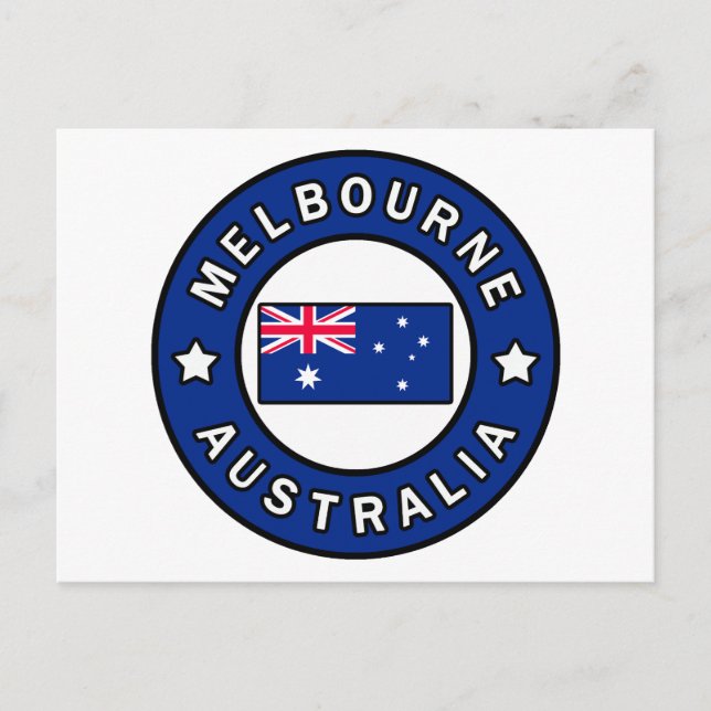Melbourne Australia Postcard (Front)