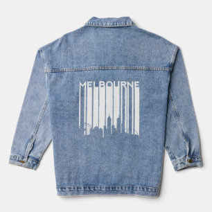 Melbourne Australia Retro Vintage City Outback Kan Denim Jacket