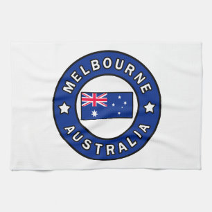 Melbourne Australia Tea Towel