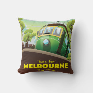 Melbourne Australia Tram Cushion