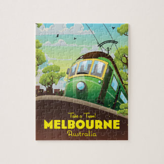 Melbourne Australia Tram Jigsaw Puzzle