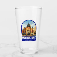 Melbourne Australia Travel Art Vintage