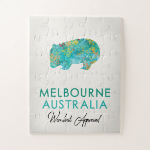 Melbourne Australia Wombat Jigsaw Puzzle