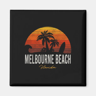 Melbourne Beach Florida Fl Palms Vacation Surf Sun Magnet