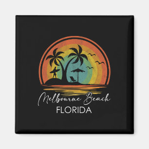 Melbourne Beach Florida Summer Vacation Tropical S Magnet