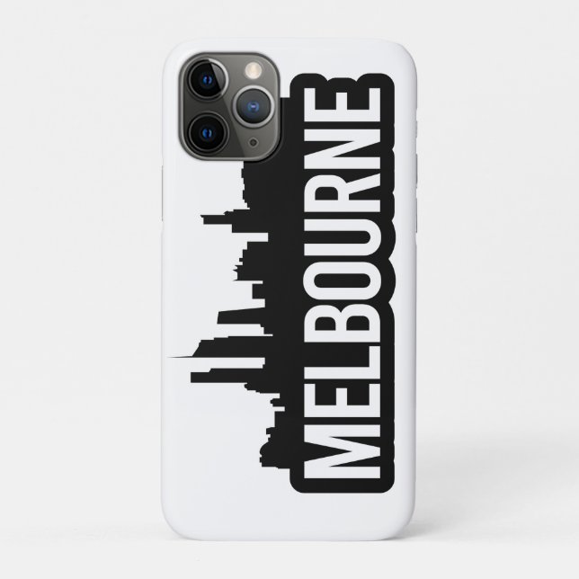 Melbourne city Australia Victoria skyline souvenir Case-Mate iPhone Case (Back)