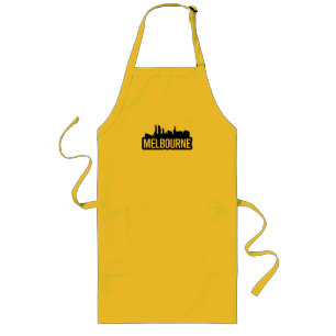 Melbourne city Australia Victoria skyline souvenir Long Apron