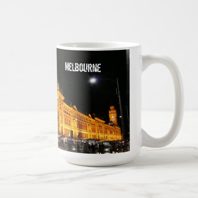Melbourne City by Night - Mug (Right)