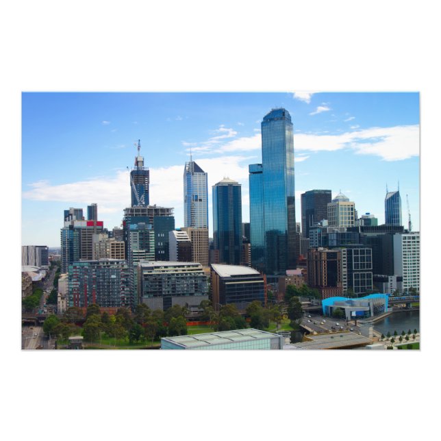Melbourne city photo print (Front)