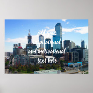 Melbourne city poster