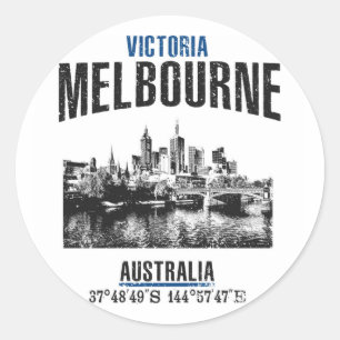 Melbourne Classic Round Sticker