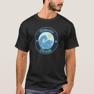 Melbourne Fl Florida Souvenir Nautical Surfer Grap T-Shirt