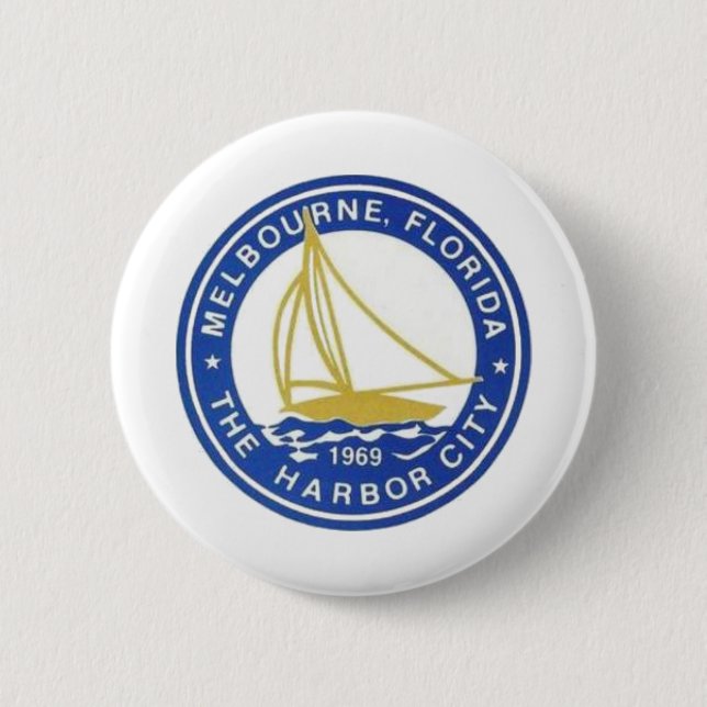 Melbourne, Florida 6 Cm Round Badge (Front)