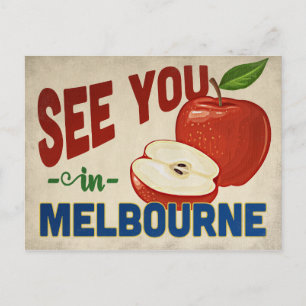 Melbourne Florida Apple - Vintage Travel Postcard