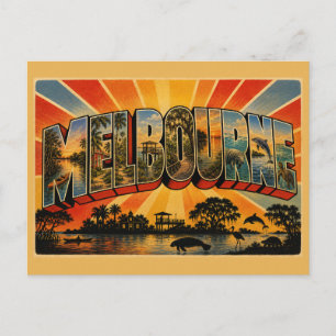 Melbourne Florida Estuary Botanical Gardens Art Postcard