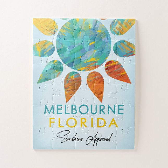 Melbourne Florida Sunshine Travel Jigsaw Puzzle (Vertical)