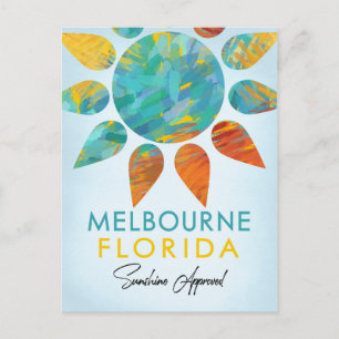Melbourne Florida Sunshine Travel Postcard