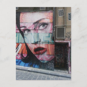 Melbourne Graffiti Urban Art Postcard Hosier Lane