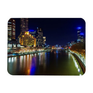 Melbourne in night magnet