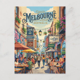 Melbourne Lanes Australia Postcard