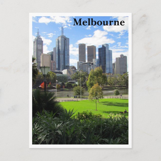 melbourne park skyline postcard (Front)