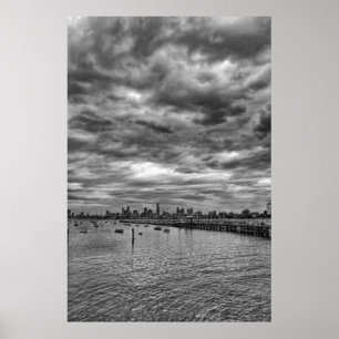 Melbourne skyline from St. Kilda Poster