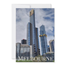 Melbourne Skyline Panorama Postcard